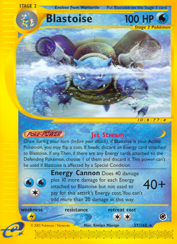 Blastoise (37/165) [Expedition: Base Set] | The Gaming-Verse