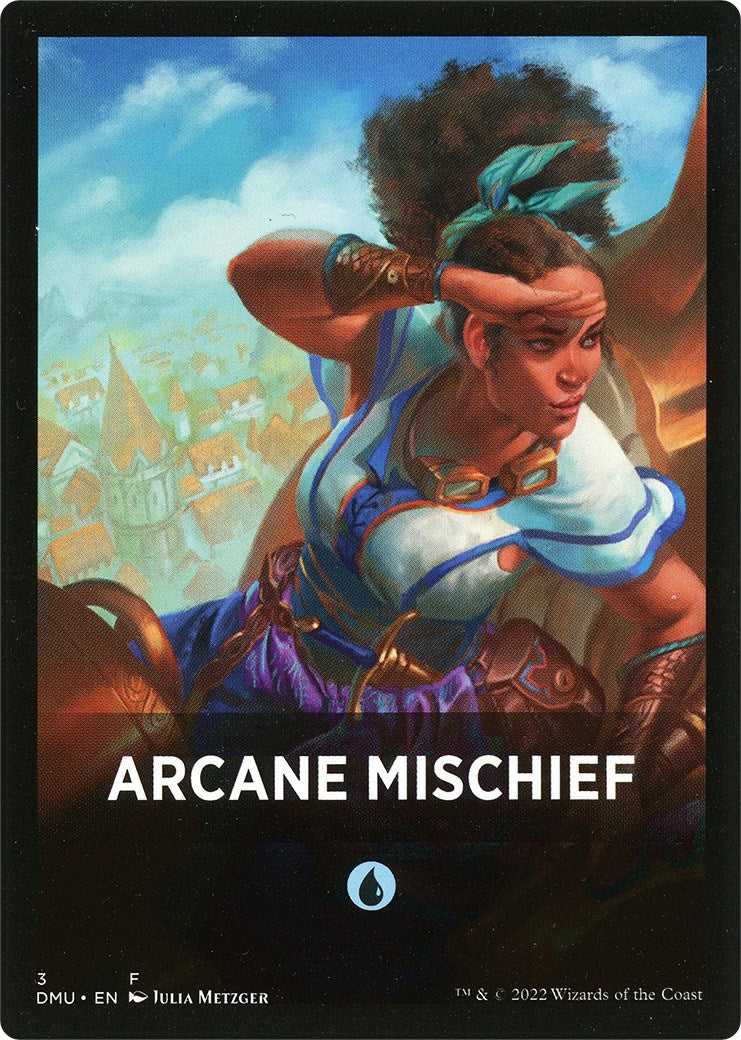 Arcane Mischief Theme Card [Dominaria United Tokens] | The Gaming-Verse