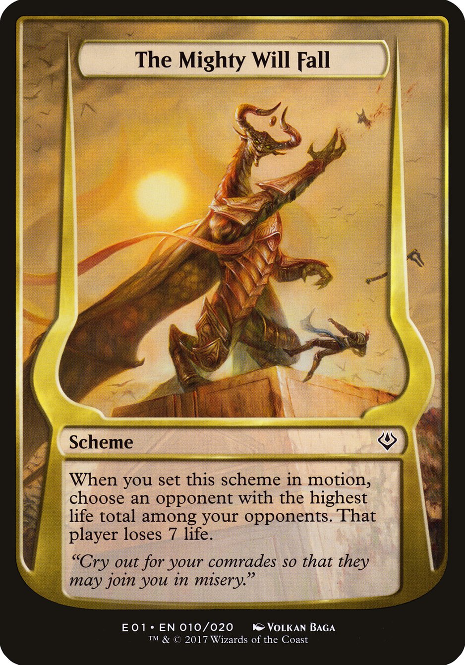 The Mighty Will Fall [Archenemy: Nicol Bolas Schemes] | The Gaming-Verse