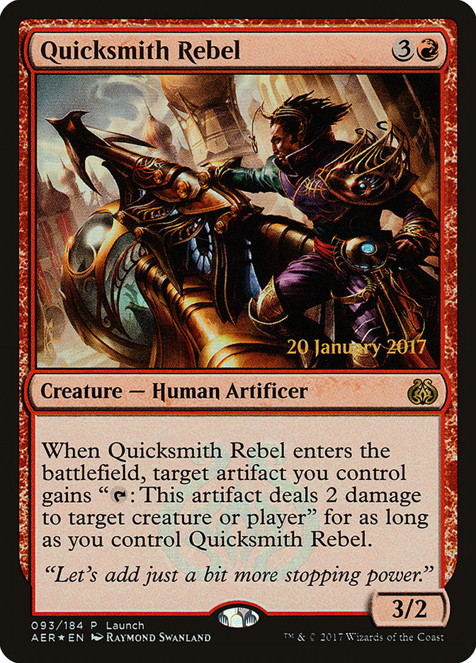 Quicksmith Rebel (Launch) [Aether Revolt Promos] | The Gaming-Verse