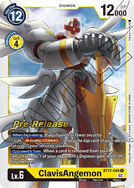 ClavisAngemon [BT11-045] [Dimensional Phase Pre-Release Promos] | The Gaming-Verse