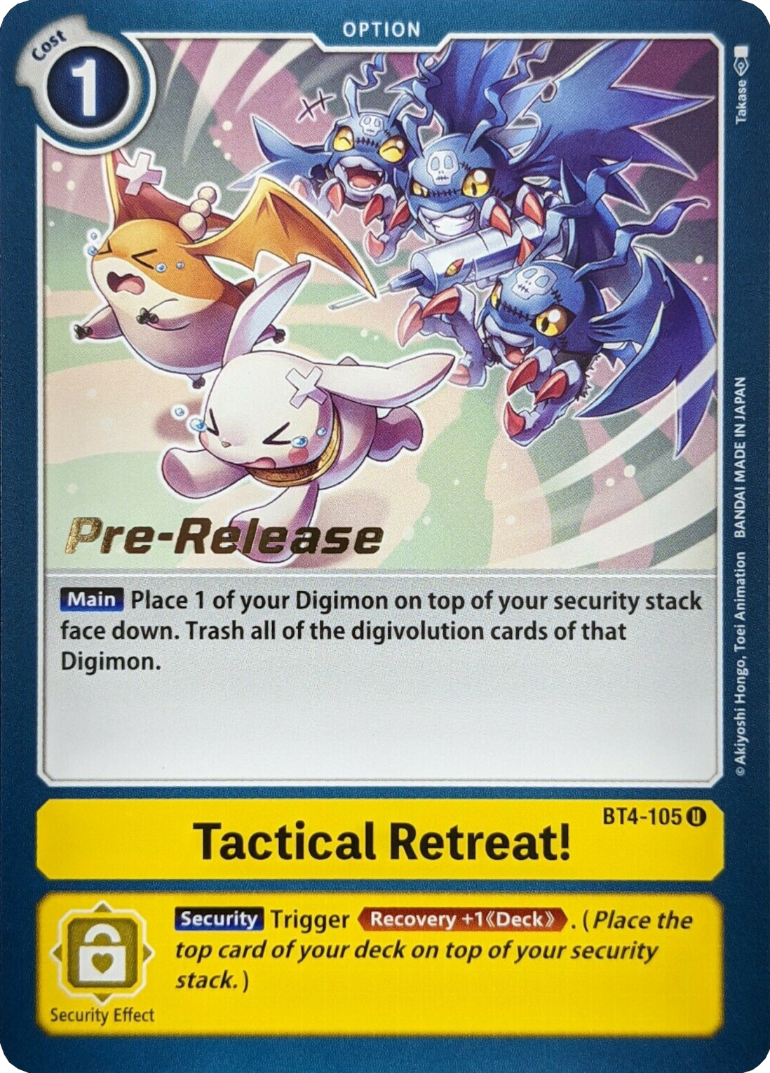 Tactical Retreat! [BT4-105] [Great Legend Pre-Release Promos] | The Gaming-Verse