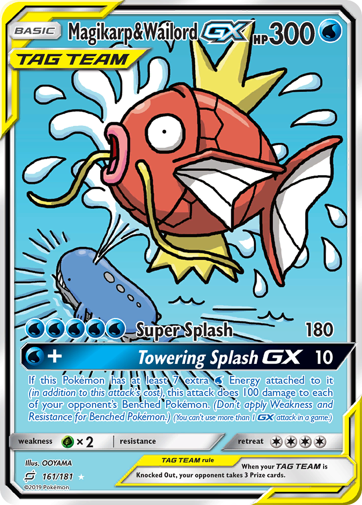 Magikarp & Wailord GX (161/181) [Sun & Moon: Team Up] | The Gaming-Verse