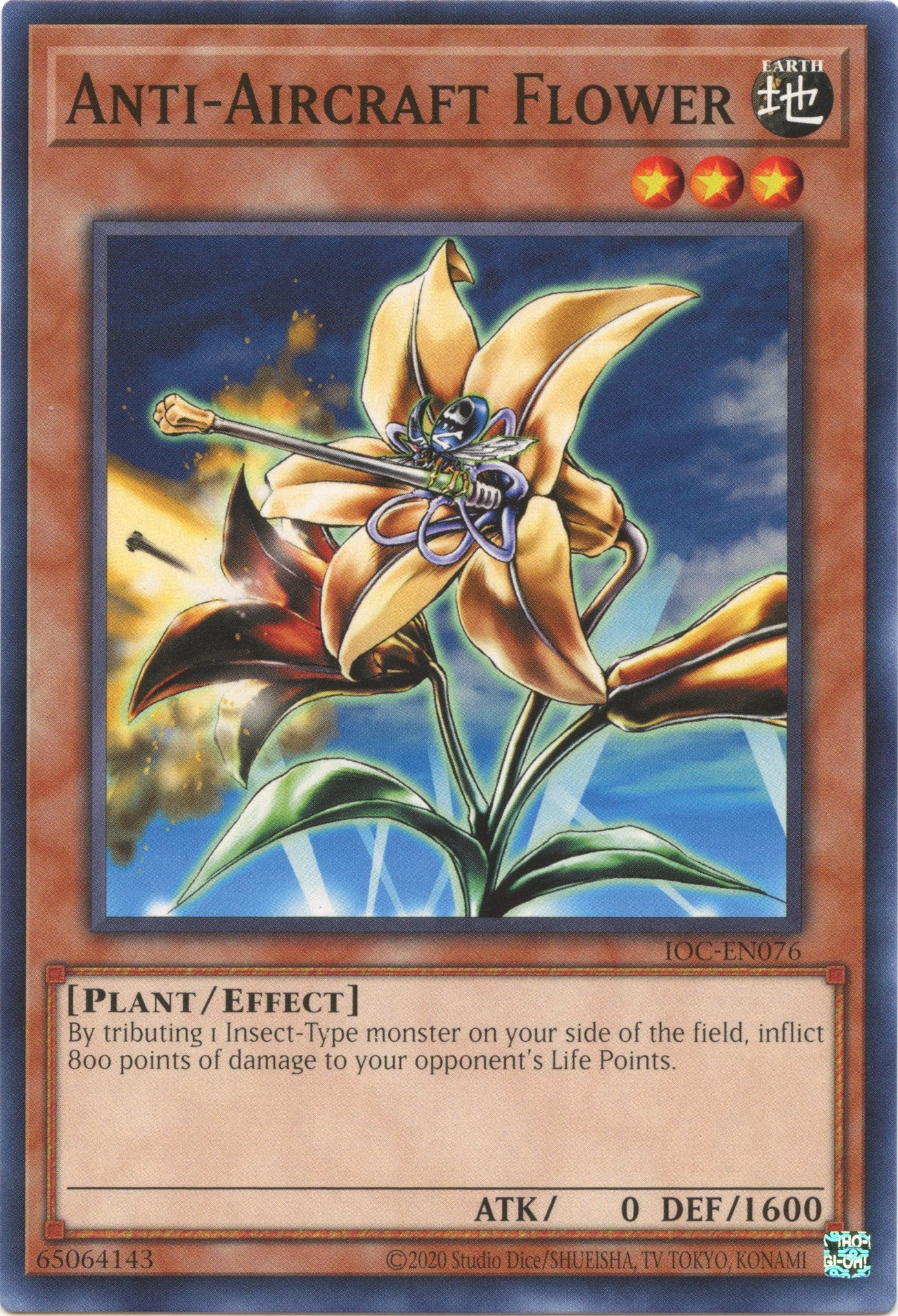 Anti-Aircraft Flower (25th Anniversary) [IOC-EN076] Common | The Gaming-Verse