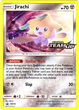 Jirachi (SM161) (Staff) [Sun & Moon: Black Star Promos] | The Gaming-Verse