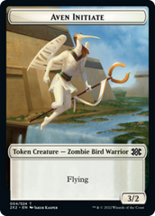 Drake // Aven Initiate Double-sided Token [Double Masters 2022 Tokens] | The Gaming-Verse