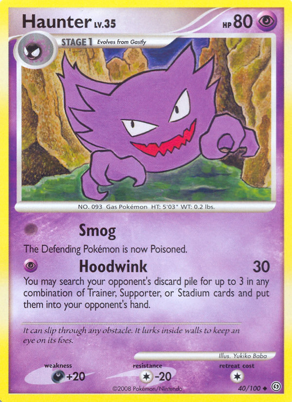 Haunter (40/100) [Diamond & Pearl: Stormfront] | The Gaming-Verse