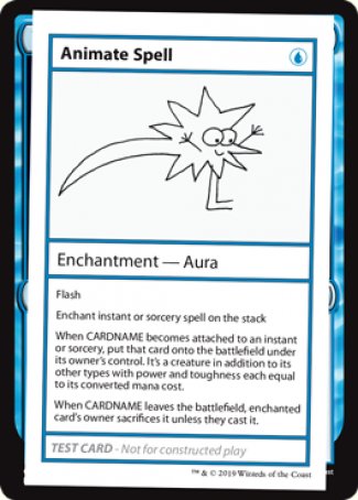 Animate Spell (2021 Edition) [Mystery Booster Playtest Cards] | The Gaming-Verse