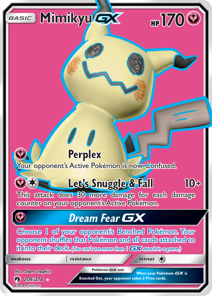 Mimikyu GX (206/214) [Sun & Moon: Lost Thunder] | The Gaming-Verse