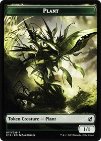 Plant // Snake Double-sided Token [Commander 2019 Tokens] | The Gaming-Verse