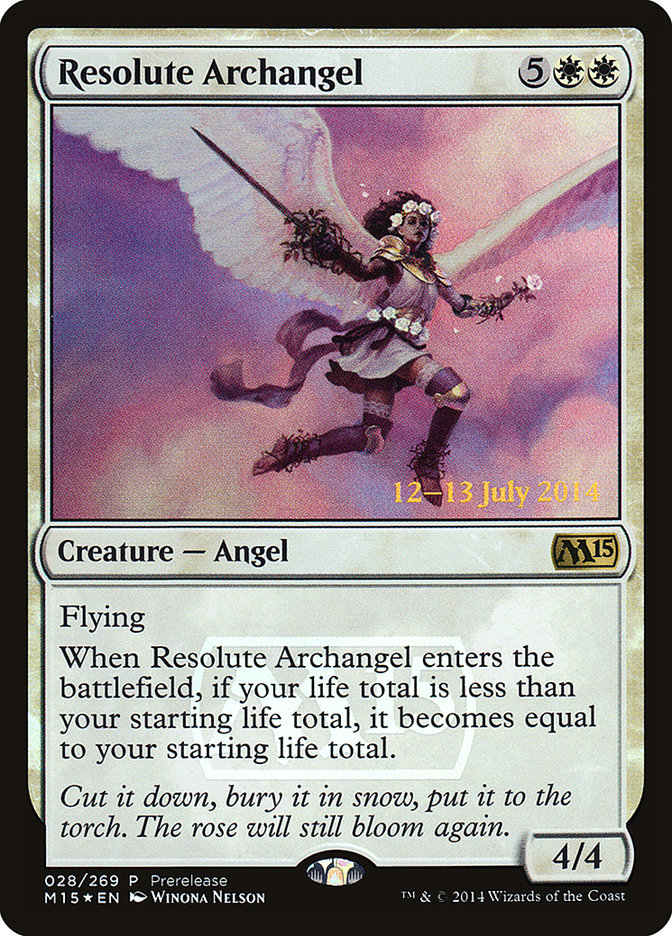 Resolute Archangel [Magic 2015 Prerelease Promos] | The Gaming-Verse