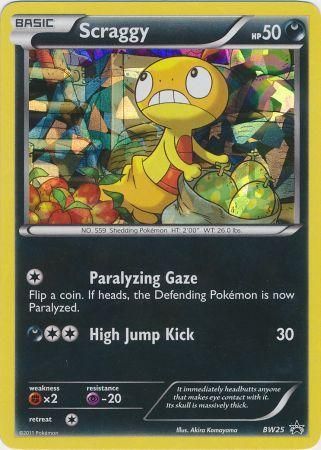 Scraggy (BW25) (Cracked Ice Holo) [Black & White: Black Star Promos] | The Gaming-Verse