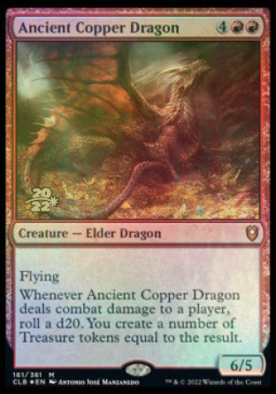 Ancient Copper Dragon [Commander Legends: Battle for Baldur's Gate Prerelease Promos] | The Gaming-Verse