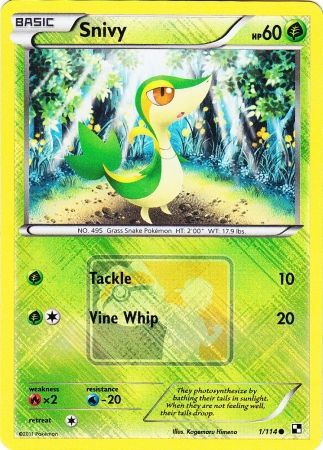 Snivy (1/114) (League Promo) [Black & White: Base Set] | The Gaming-Verse