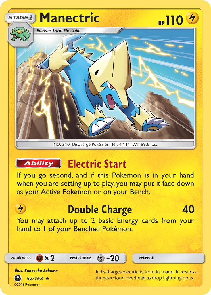 Manectric (52/168) [Sun & Moon: Celestial Storm] | The Gaming-Verse