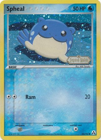 Spheal (65/92) (Stamped) [EX: Legend Maker] | The Gaming-Verse