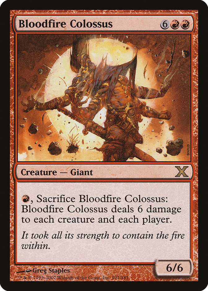 Bloodfire Colossus [Tenth Edition] | The Gaming-Verse