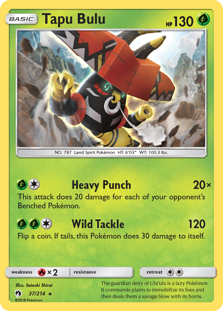 Tapu Bulu (37/214) [Sun & Moon: Lost Thunder] | The Gaming-Verse