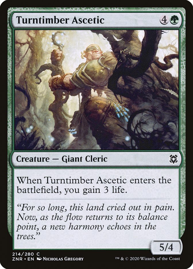 Turntimber Ascetic [Zendikar Rising] | The Gaming-Verse