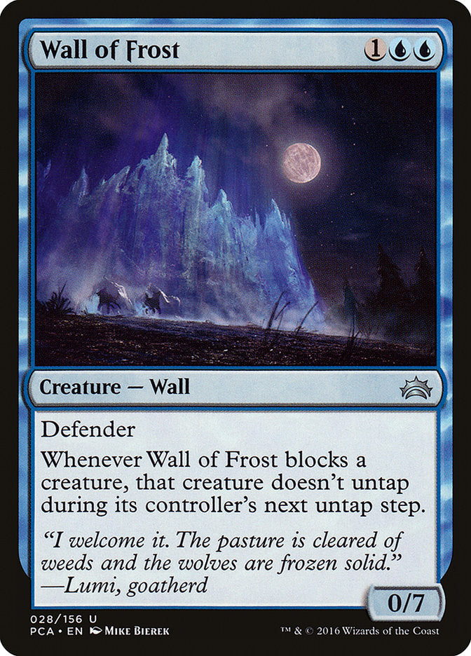 Wall of Frost [Planechase Anthology] | The Gaming-Verse