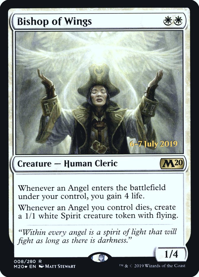 Bishop of Wings  [Core Set 2020 Prerelease Promos] | The Gaming-Verse