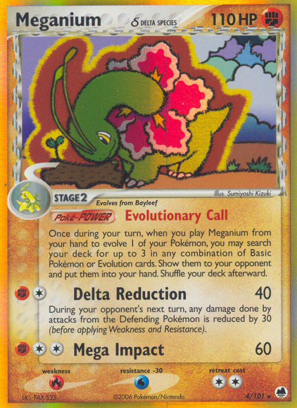 Meganium (4/101) (Delta Species) [EX: Dragon Frontiers] | The Gaming-Verse