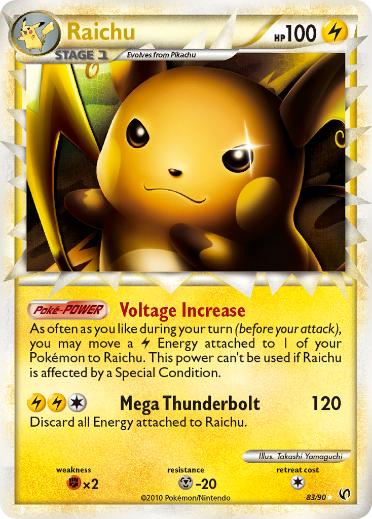 Raichu (83/90) [HeartGold & SoulSilver: Undaunted] | The Gaming-Verse