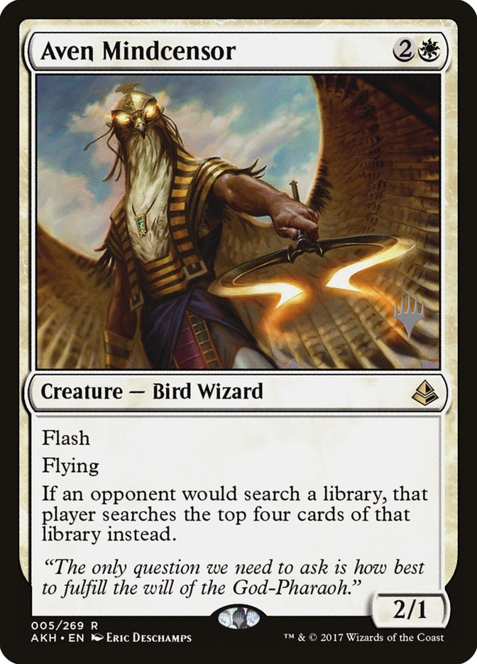 Aven Mindcensor (Promo Pack) [Amonkhet Promos] | The Gaming-Verse