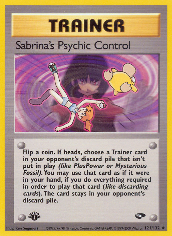 Sabrina's Psychic Control (121/132) [Gym Challenge 1st Edition] | The Gaming-Verse