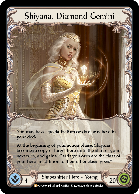 Shiyana, Diamond Gemini [CRU097] 1st Edition Cold Foil | The Gaming-Verse