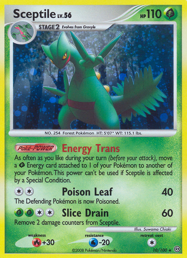 Sceptile (10/100) (Theme Deck Exclusive) [Diamond & Pearl: Stormfront] | The Gaming-Verse