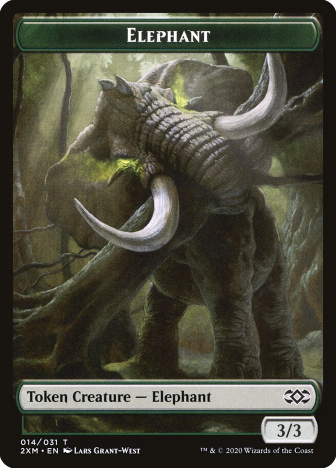 Elephant Token [Double Masters] | The Gaming-Verse