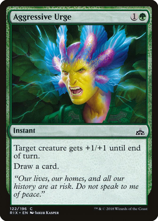 Aggressive Urge [Rivals of Ixalan] | The Gaming-Verse