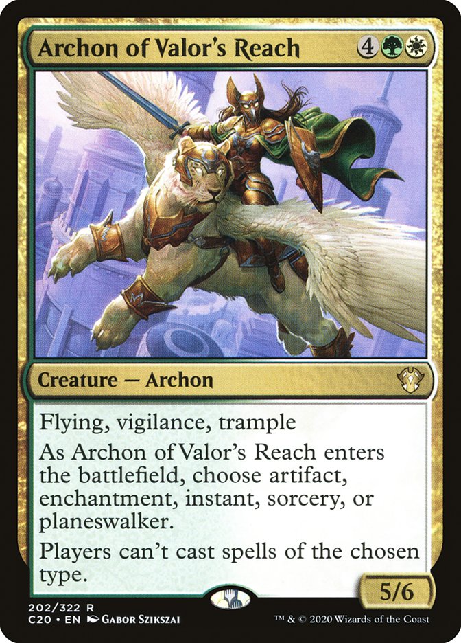 Archon of Valor's Reach [Commander 2020] | The Gaming-Verse