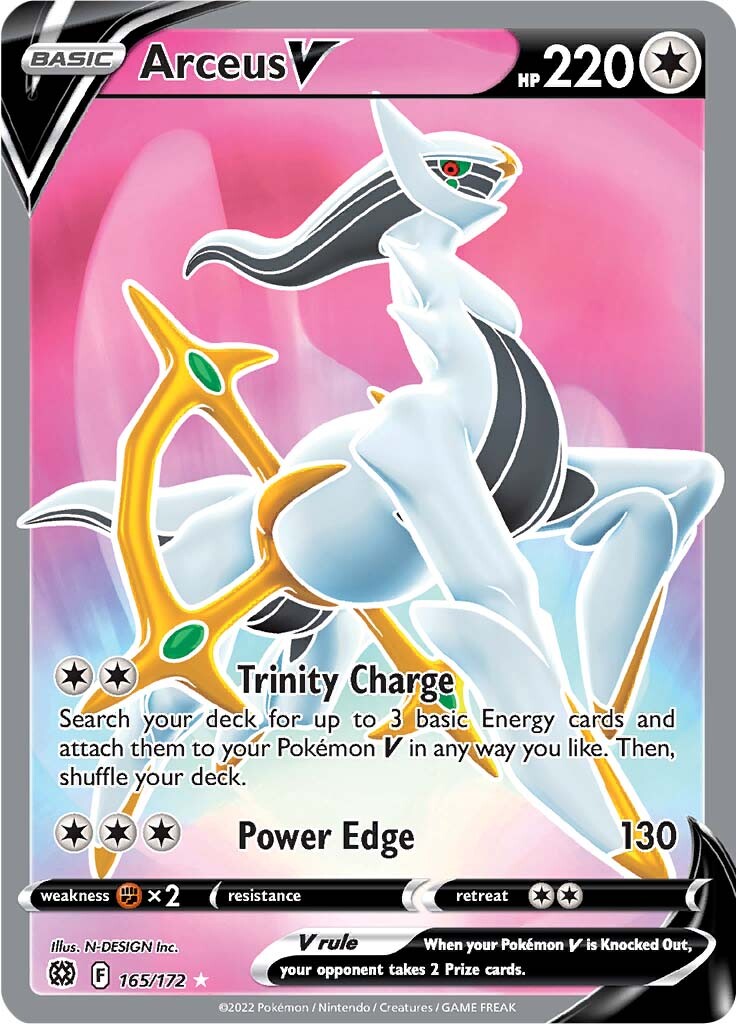 Arceus V (165/172) [Sword & Shield: Brilliant Stars] | The Gaming-Verse