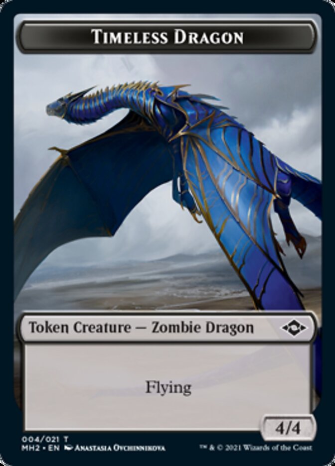 Timeless Dragon Token [Modern Horizons 2 Tokens] | The Gaming-Verse