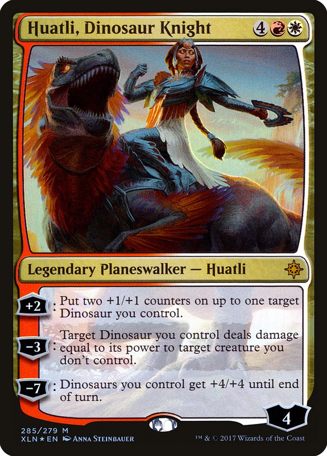 Huatli, Dinosaur Knight [Ixalan] | The Gaming-Verse