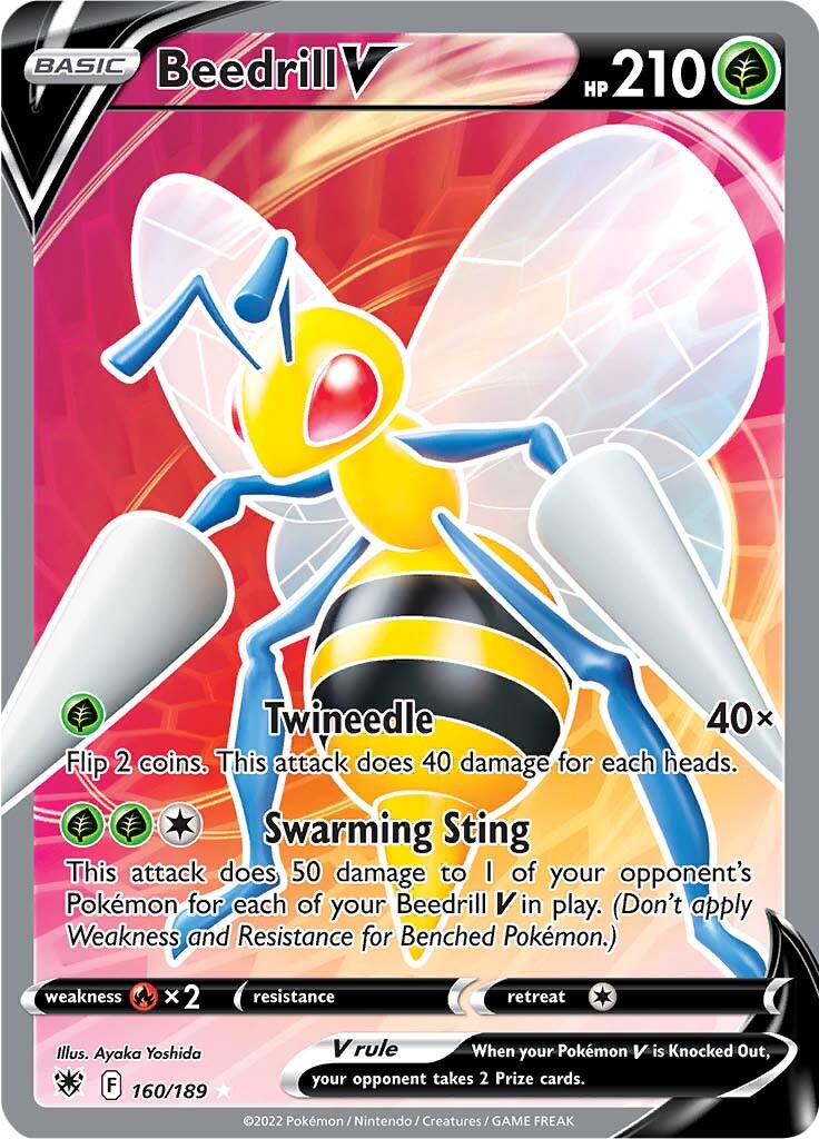 Beedrill V (160/189) [Sword & Shield: Astral Radiance] | The Gaming-Verse