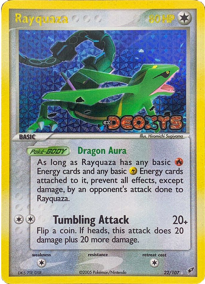 Rayquaza (22/107) (Stamped) [EX: Deoxys] | The Gaming-Verse