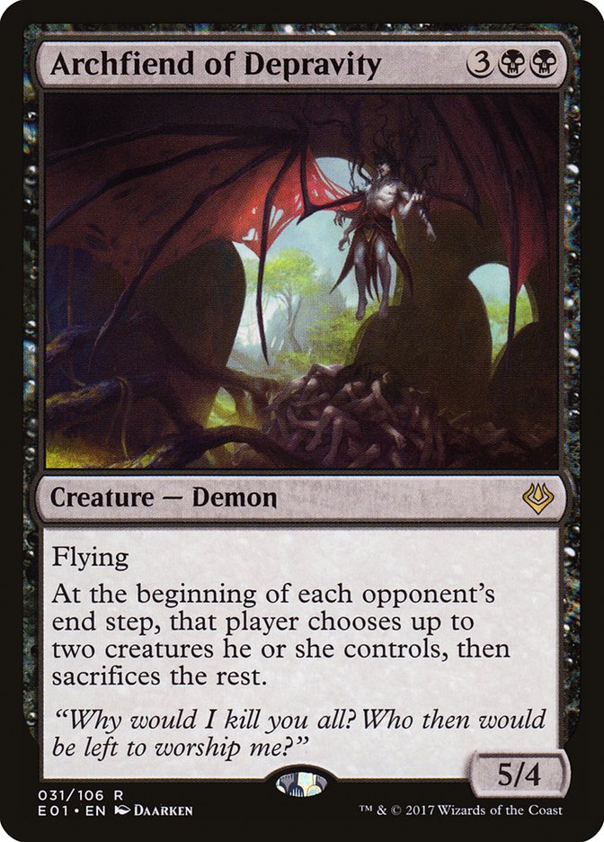 Archfiend of Depravity [Archenemy: Nicol Bolas] | The Gaming-Verse