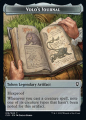 Treasure // Volo's Journal Double-sided Token [Commander Legends: Battle for Baldur's Gate Tokens] | The Gaming-Verse