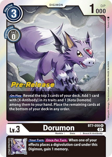 Dorumon [BT7-056] [Next Adventure Pre-Release Cards] | The Gaming-Verse