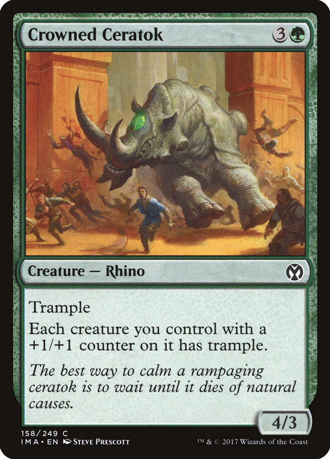 Crowned Ceratok [Iconic Masters] | The Gaming-Verse