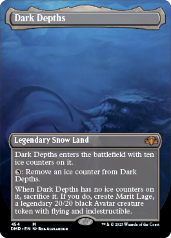 Dark Depths (Borderless Alternate Art) [Dominaria Remastered] | The Gaming-Verse