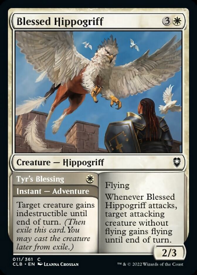 Blessed Hippogriff // Tyr's Blessing [Commander Legends: Battle for Baldur's Gate] | The Gaming-Verse