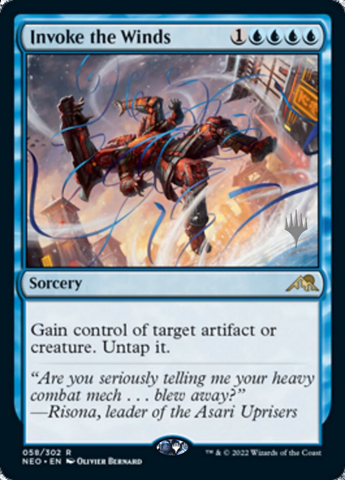 Invoke the Winds (Promo Pack) [Kamigawa: Neon Dynasty Promos] | The Gaming-Verse