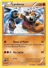 Landorus (58/111) (Theme Deck Exclusive) [XY: Furious Fists] | The Gaming-Verse