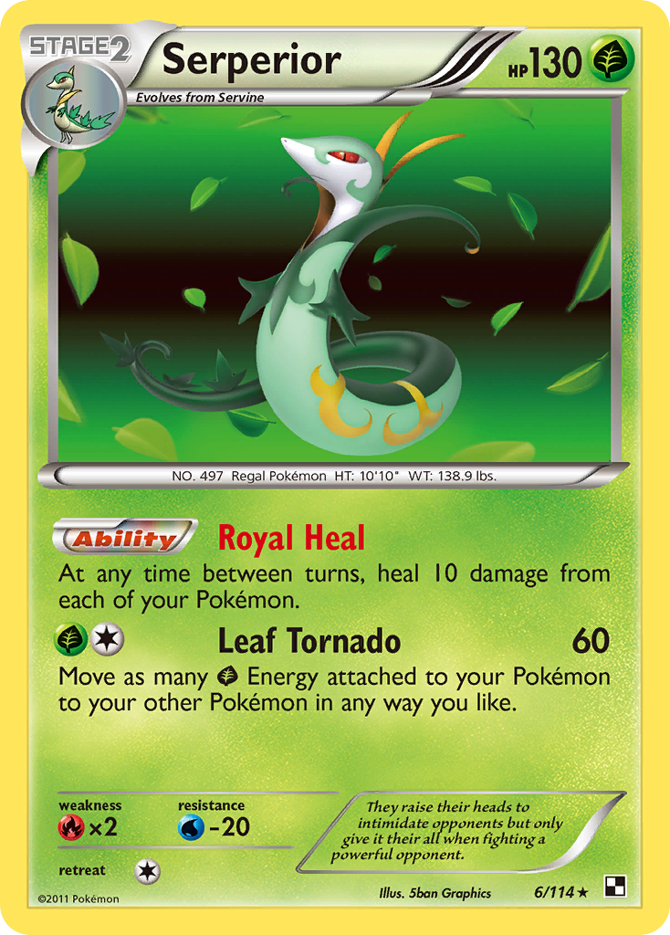 Serperior (6/114) [Black & White: Base Set] | The Gaming-Verse