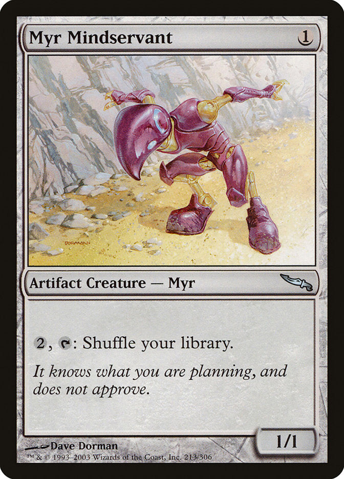 Myr Mindservant [Mirrodin] | The Gaming-Verse