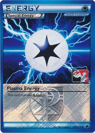 Plasma Energy (106/116) (Play Pokemon Promo) [Black & White: Plasma Freeze] | The Gaming-Verse